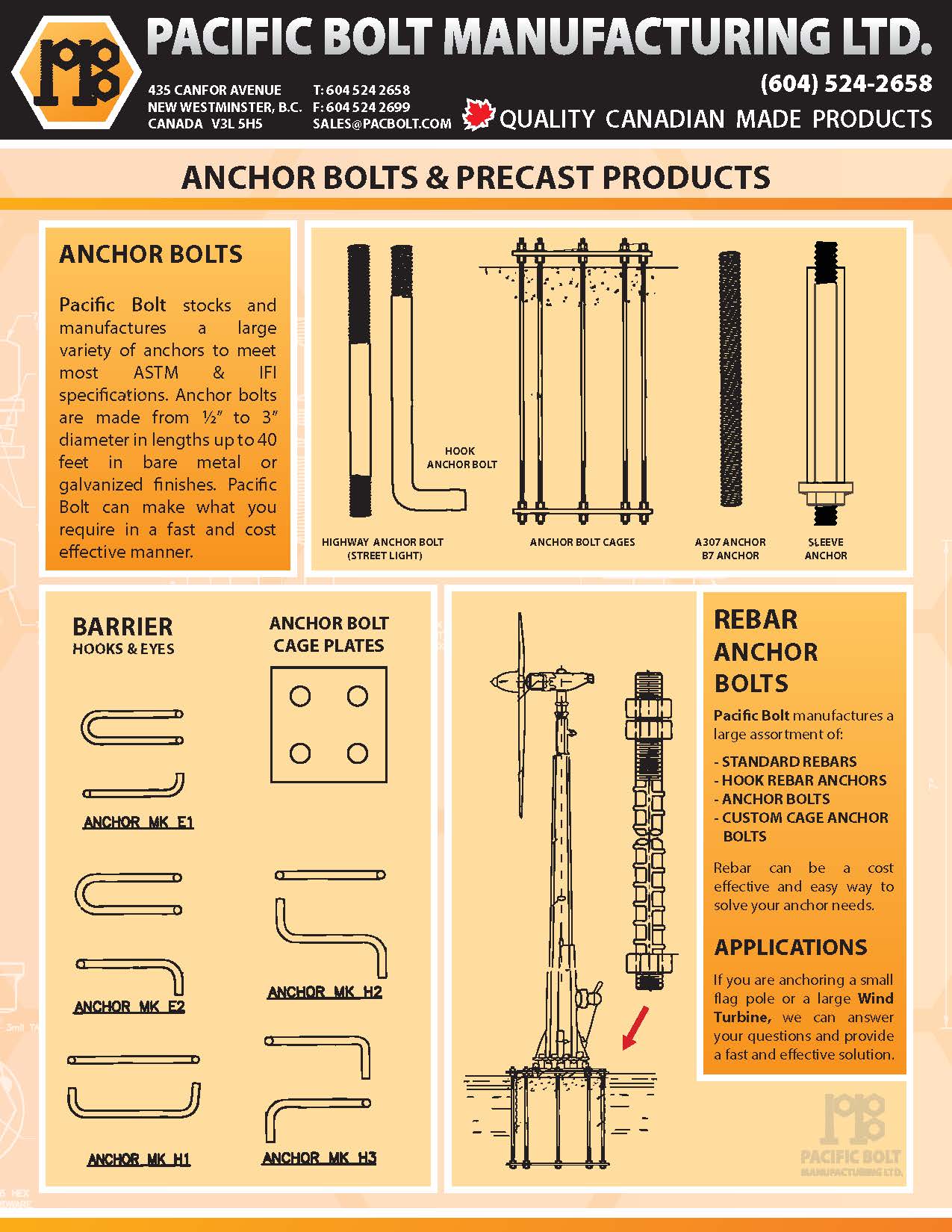 Manufacturing Pacific Bolt Manufacturing Ltd.
